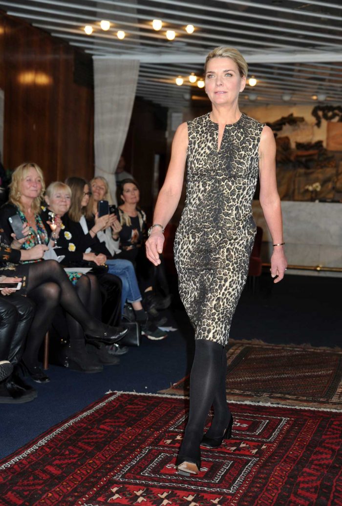 Matkreatören Monika Ahlberg gick modell.