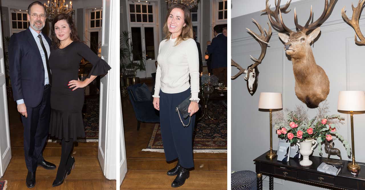 På alldeles strålande humör minglade Filippa Reinfeldt.