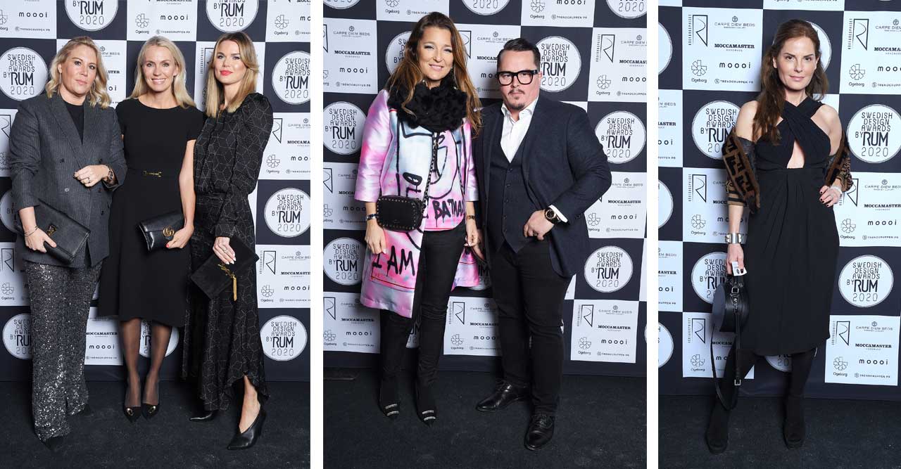 Schuterman, von Sydow och Kylberg i minglet på svensk designgala