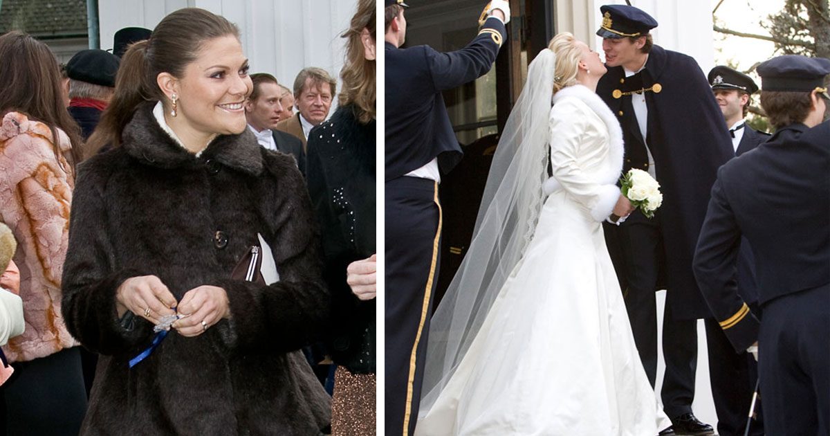 Kungligheterna var på Charlotte Kreuger och Christoffer Cederlunds bröllop.