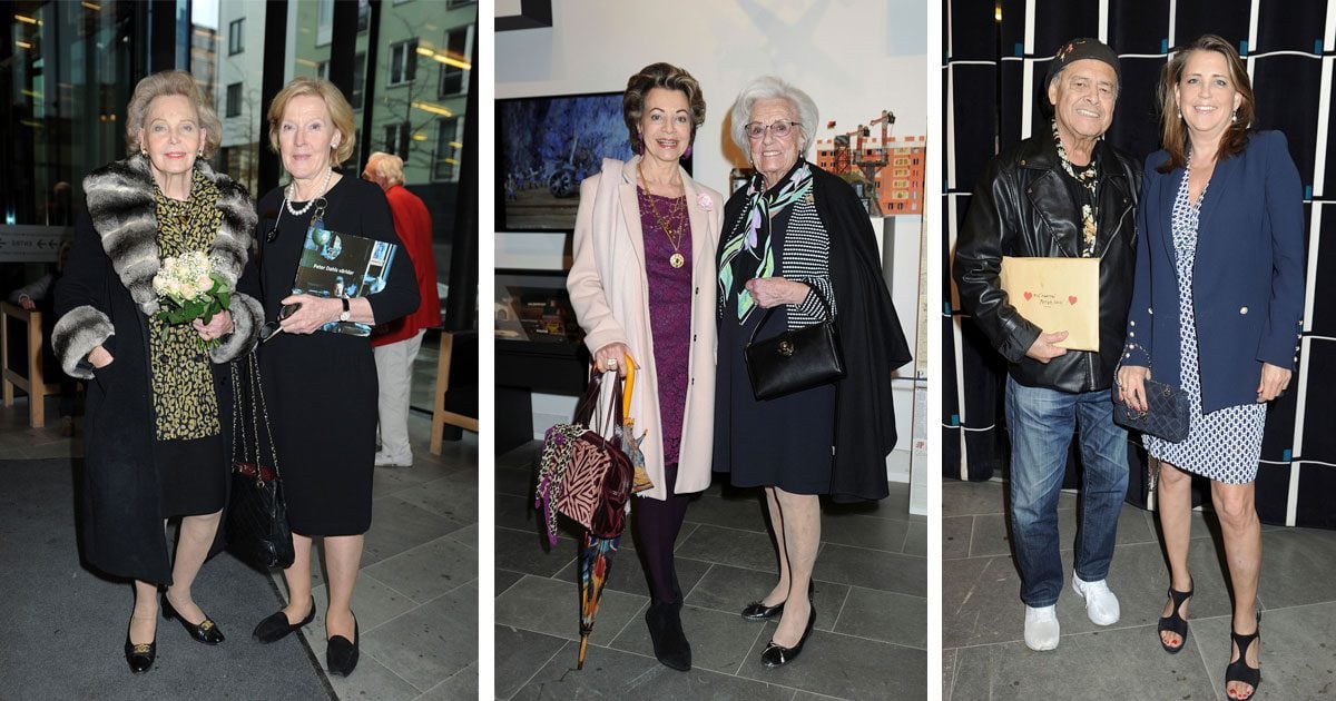 Marianne Bernadotte på Peter Dahls vernissage
