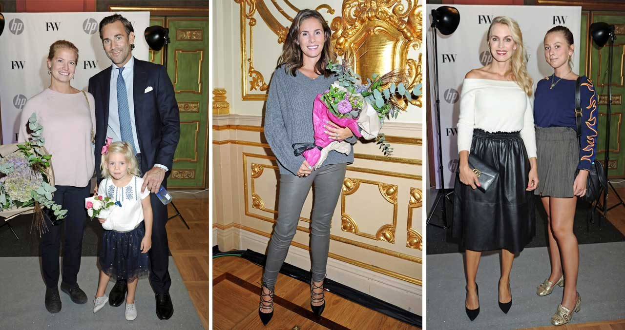 Prinsessbästisar på plats när Stephanie Bergström hade visning