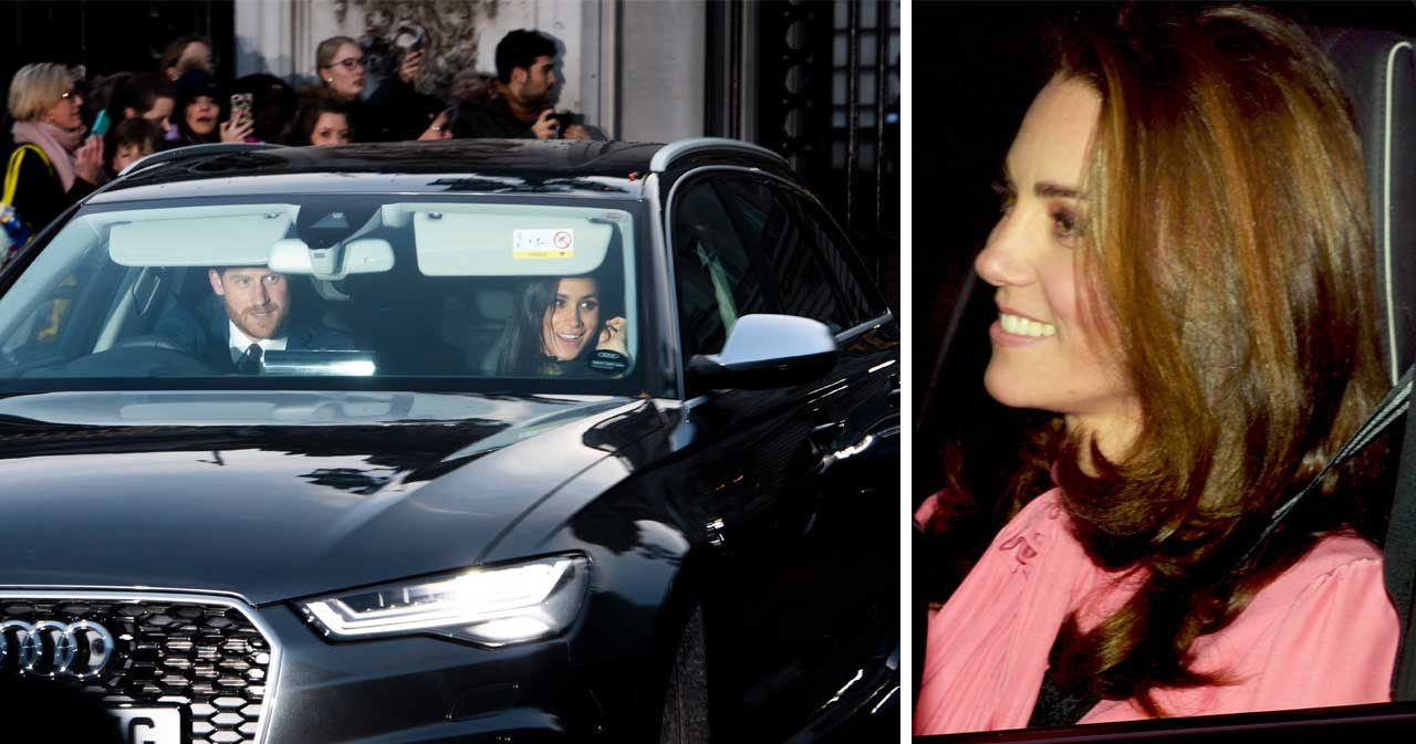 Här sluter Kate och Meghan fred – på drottningens jullunch