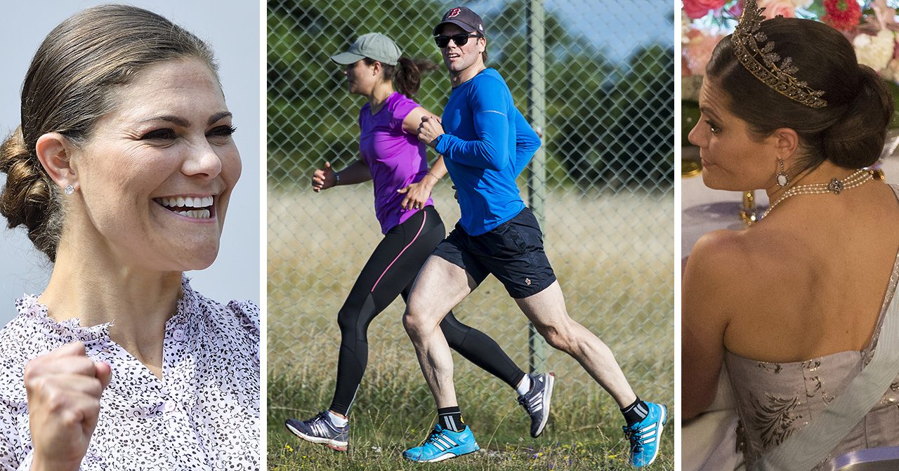Kronprinsessan Victoria tränar
