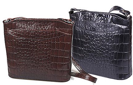 Nytt i webbshopen! <br>Väskor i crocopräglat skinn